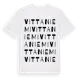 White t-shirt med Vittaniemi ordlek t-shirt