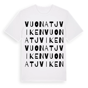 Vuonatjviken ordlek t-shirt – ekologisk bomull t-shirt från Pinshirt