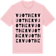Pink Cotton t-shirt med Vuotner ordlek t-shirt
