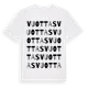 White t-shirt med Vuottas ordlek t-shirt