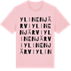Pink Cotton t-shirt med Ylinenjärvi ordlek t-shirt