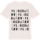 Vintage White t-shirt med Ylinenjärvi ordlek t-shirt