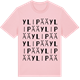 Pink Cotton t-shirt med Ylipää ordlek t-shirt