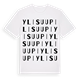 Ylisuupi ordlek t-shirt