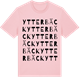 Pink Cotton t-shirt med Ytterbäck ordlek t-shirt