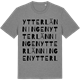 Mid Heather Gray t-shirt med Ytterlänningen ordlek t-shirt