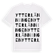 Ytterlänningen ordlek t-shirt