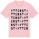 Pink Cotton t-shirt med Yttersta ordlek t-shirt