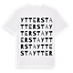 White t-shirt med Yttersta ordlek t-shirt