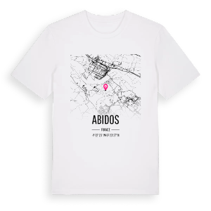 Abidos karta t-shirt – ekologisk bomull t-shirt från Pinshirt