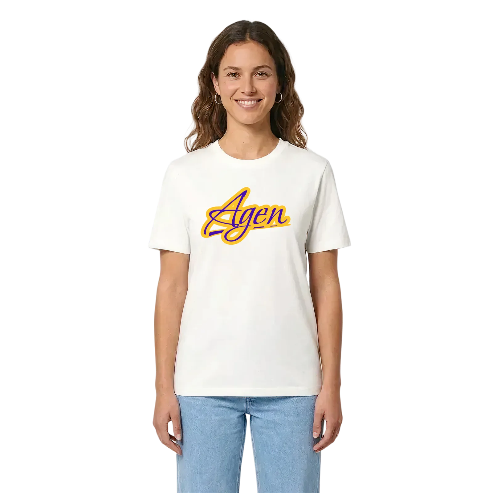 Agen baseball t-shirt – White, i miljö