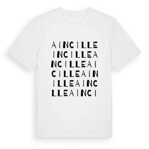 Aincille ordlek t-shirt – ekologisk bomull t-shirt från Pinshirt