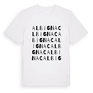 Albignac ordlek t-shirt – ekologisk bomull t-shirt från Pinshirt