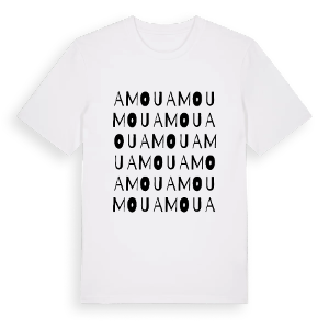 Amou ordlek t-shirt – ekologisk bomull t-shirt från Pinshirt