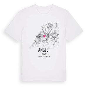 Anglet karta t-shirt – ekologisk bomull t-shirt från Pinshirt