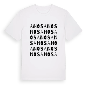 Anos ordlek t-shirt – ekologisk bomull t-shirt från Pinshirt