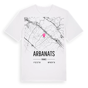 Arbanats karta t-shirt – ekologisk bomull t-shirt från Pinshirt