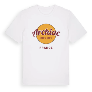Archiac cirkel t-shirt – ekologisk bomull t-shirt från Pinshirt