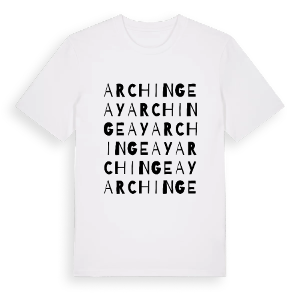 Archingeay ordlek t-shirt – ekologisk bomull t-shirt från Pinshirt
