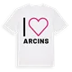 Jag älskar Arcins t-shirt stort tryck