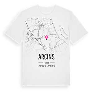 Arcins karta t-shirt – ekologisk bomull t-shirt från Pinshirt
