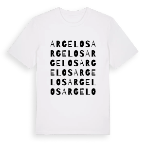 Argelos ordlek t-shirt – ekologisk bomull t-shirt från Pinshirt