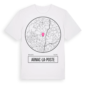 Arnac-la-Poste t-shirt – ekologisk bomull t-shirt från Pinshirt