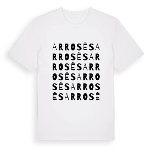 Arrosès ordlek t-shirt – ekologisk bomull t-shirt från Pinshirt