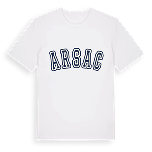 Arsac college t-shirt – ekologisk bomull t-shirt från Pinshirt