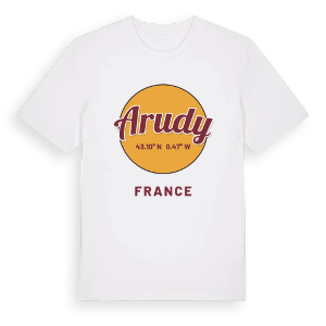 Arudy cirkel t-shirt – ekologisk bomull t-shirt från Pinshirt