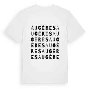 Augères ordlek t-shirt – ekologisk bomull t-shirt från Pinshirt