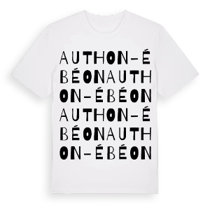 Authon-Ébéon ordlek t-shirt – ekologisk bomull t-shirt från Pinshirt