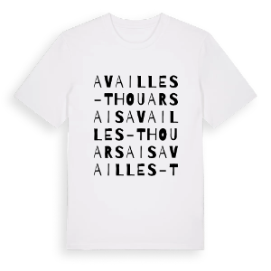 Availles-Thouarsais ordlek t-shirt – ekologisk bomull t-shirt från Pinshirt