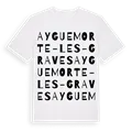Ayguemorte-les-Graves ordlek t-shirt