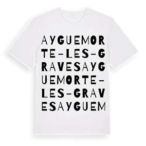 Ayguemorte-les-Graves ordlek t-shirt – ekologisk bomull t-shirt från Pinshirt