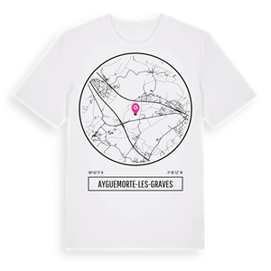 Ayguemorte-les-Graves t-shirt – ekologisk bomull t-shirt från Pinshirt