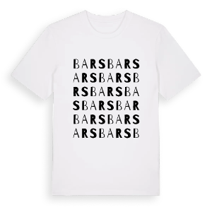Bars ordlek t-shirt – ekologisk bomull t-shirt från Pinshirt