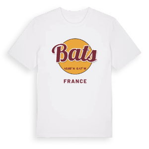 Bats cirkel t-shirt – ekologisk bomull t-shirt från Pinshirt