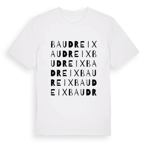 Baudreix ordlek t-shirt – ekologisk bomull t-shirt från Pinshirt