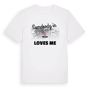 Någon i Bègles älskar mig t-shirt – ekologisk bomull t-shirt från Pinshirt