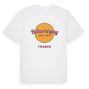 Béhorléguy cirkel t-shirt – ekologisk bomull t-shirt från Pinshirt