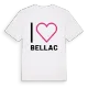 Jag älskar Bellac t-shirt stort tryck