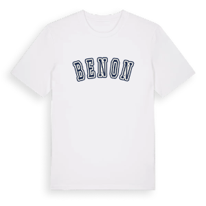 Benon college t-shirt – ekologisk bomull t-shirt från Pinshirt