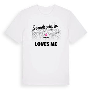 Någon i Benon älskar mig t-shirt – ekologisk bomull t-shirt från Pinshirt