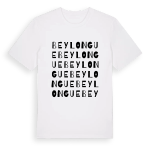 Beylongue ordlek t-shirt – ekologisk bomull t-shirt från Pinshirt