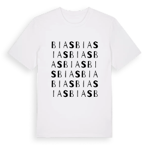 Bias ordlek t-shirt – ekologisk bomull t-shirt från Pinshirt