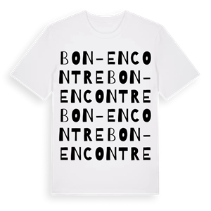 Bon-Encontre ordlek t-shirt – ekologisk bomull t-shirt från Pinshirt