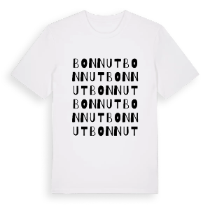 Bonnut ordlek t-shirt – ekologisk bomull t-shirt från Pinshirt