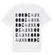Bordeaux ordlek t-shirt