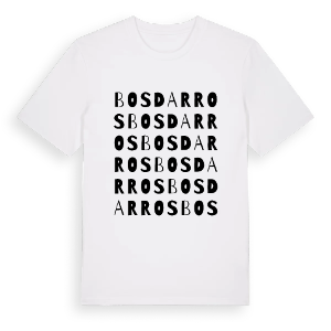 Bosdarros ordlek t-shirt – ekologisk bomull t-shirt från Pinshirt